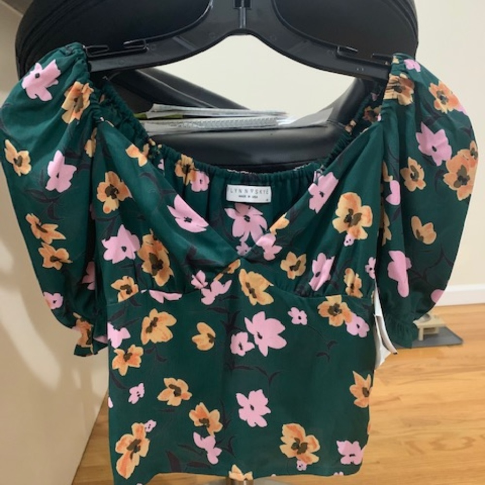 FLYNN SKYE WILSON FLORAL CROP TOP BRAND NEW-XS